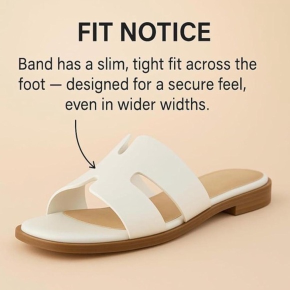 Amazon White Slide Sandals - Picture 2 of 3